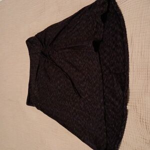 The North Face Cypress Black/Gray Ruched High Low Skirt Size Large